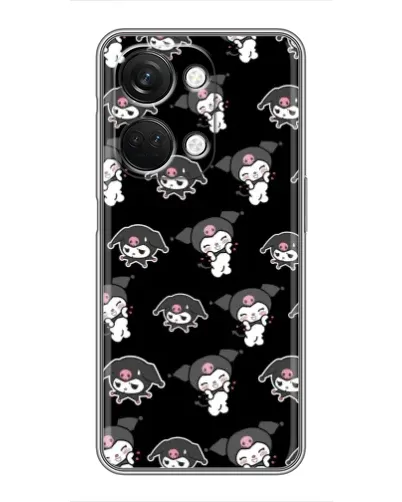 Чехол для OnePlus Nord 3 5G с картинкой «Черный паттерн Kuromi»