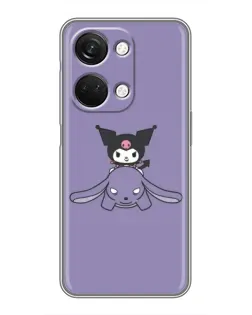 Чехол для OnePlus Nord 3 5G с картинкой «Kuromi на лиловом фоне»