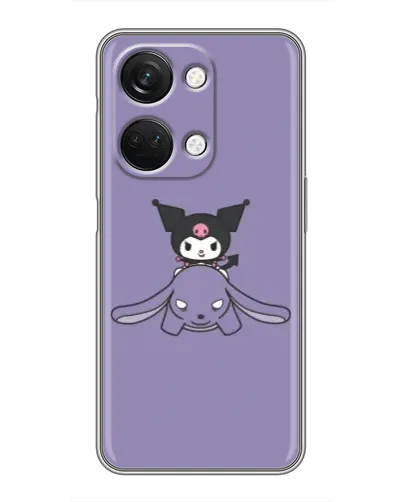 Чехол для OnePlus Nord 3 5G с картинкой «Kuromi на лиловом фоне»
