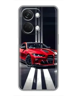 Чехол для OnePlus Nord 3 5G с картинкой «Красная BMW на дороге»