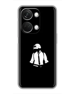 Чехол для OnePlus Nord 3 5G с картинкой «PUBG — белый шлем»