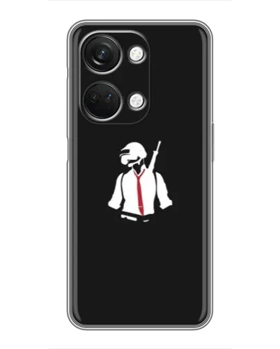 Чехол для OnePlus Nord 3 5G с картинкой «PUBG — силуэт воина»