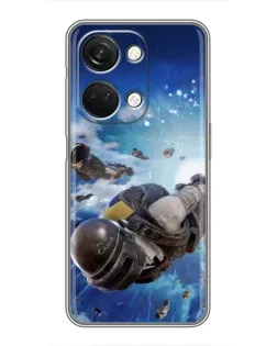 Чехол для OnePlus Nord 3 5G с картинкой «Десант PUBG — прыжок»