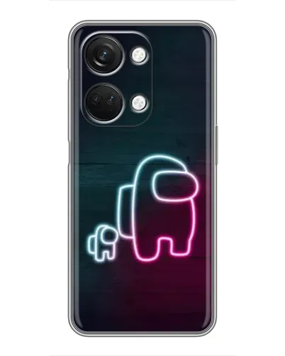 Чехол для OnePlus Nord 3 5G с картинкой «Among Us неон-арт»