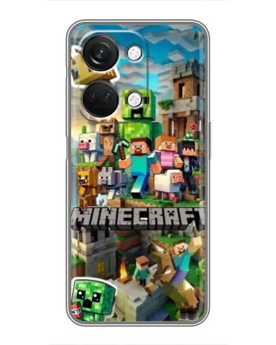 Чехол для OnePlus Nord 3 5G с картинкой «Замок Minecraft»