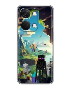 Чехол для OnePlus Nord 3 5G с картинкой «Эндермен в лесу»