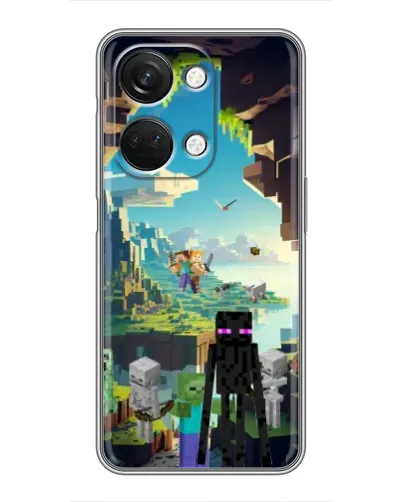 Чехол для OnePlus Nord 3 5G с картинкой «Эндермен в лесу»