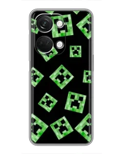 Чехол для OnePlus Nord 3 5G с картинкой «Паттерн с криперами»