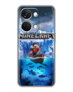 Чехол для OnePlus Nord 3 5G с картинкой «Minecraft ледяной мир»