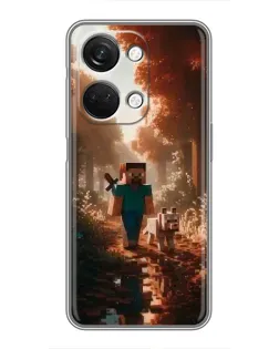Чехол для OnePlus Nord 3 5G с картинкой «Стив в лесу»