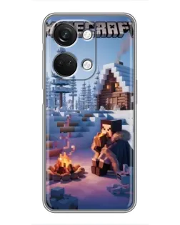Чехол для OnePlus Nord 3 5G с картинкой «Зимний Minecraft»