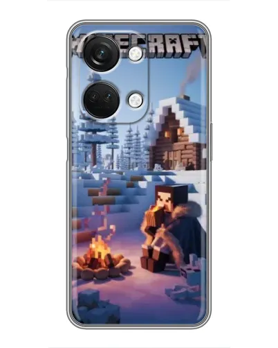 Чехол для OnePlus Nord 3 5G с картинкой «Зимний Minecraft»