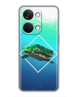 Чехол для OnePlus Nord 3 5G с картинкой «Черепаха Minecraft»