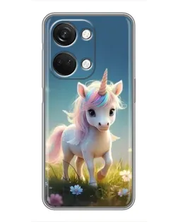 Чехол для OnePlus Nord 3 5G с картинкой «Единорог на поляне»