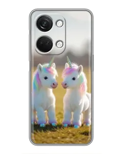 Чехол для OnePlus Nord 3 5G с картинкой «Пара единорогов»