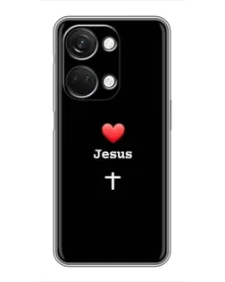Чехол для OnePlus Nord 3 5G с картинкой «Сердце - Jesus»