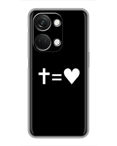 Чехол для OnePlus Nord 3 5G с картинкой «Крест и Сердце»