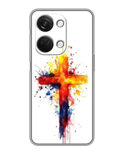 Чехол для OnePlus Nord 3 5G с картинкой «Акварельный крест»
