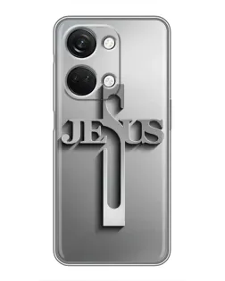 Чехол для OnePlus Nord 3 5G с картинкой «Металлический крест Jesus» Чехол для OnePlus Nord 3 5G с картинкой «Металлический крест Jesus»