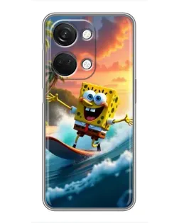 Чехол для OnePlus Nord 3 5G с картинкой «Губка Боб серфингист»