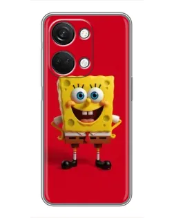 Чехол для OnePlus Nord 3 5G с картинкой «Спанч Боб на красном»