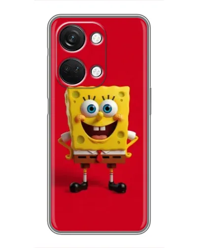 Чехол для OnePlus Nord 3 5G с картинкой «Спанч Боб на красном»