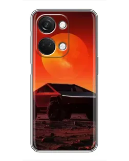 Чехол для OnePlus Nord 3 5G с картинкой «Cybertruck на Марсе»
