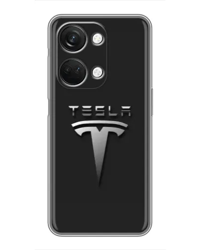 Чехол для OnePlus Nord 3 5G с картинкой «Стальной логотип Tesla»