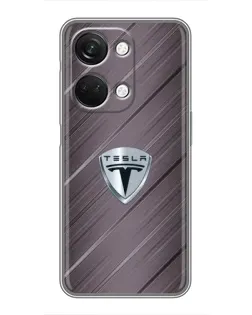 Чехол для OnePlus Nord 3 5G с картинкой «Металлическая текстура Tesla»