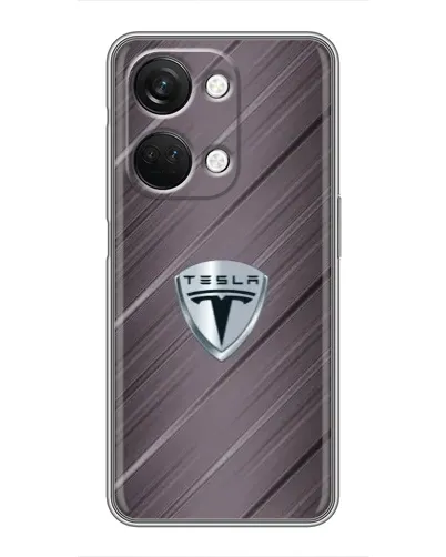 Чехол для OnePlus Nord 3 5G с картинкой «Металлическая текстура Tesla»