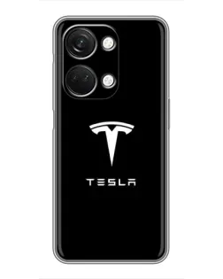 Чехол для OnePlus Nord 3 5G с картинкой «Tesla White Logo»