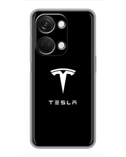 Чехол для OnePlus Nord 3 5G с картинкой «Tesla White Logo»