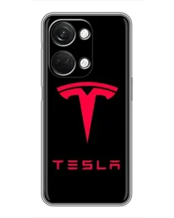 Чехол для OnePlus Nord 3 5G с картинкой «Tesla Red Logo»