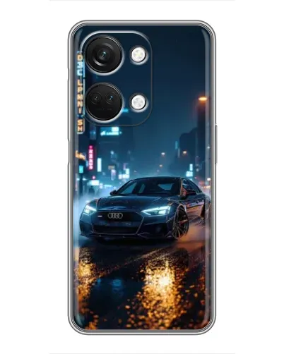 Чехол для OnePlus Nord 3 5G с картинкой «Ночной город и Audi»