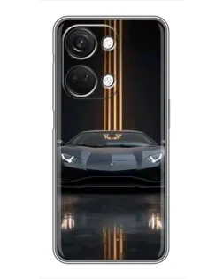 Чехол для OnePlus Nord 3 5G с картинкой «Lamborghini золотые линии»