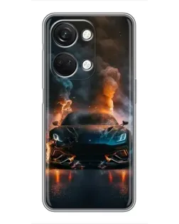 Чехол для OnePlus Nord 3 5G с картинкой «Lamborghini дымная эстетика»