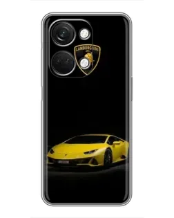 Чехол для OnePlus Nord 3 5G с картинкой «Lamborghini желтый акцент»