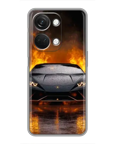 Чехол для OnePlus Nord 3 5G с картинкой «Lamborghini в огне»