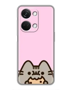 Чехол для OnePlus Nord 3 5G с картинкой «Pusheen и печенье»