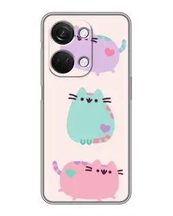 Чехол для OnePlus Nord 3 5G с картинкой «Pusheen трио»
