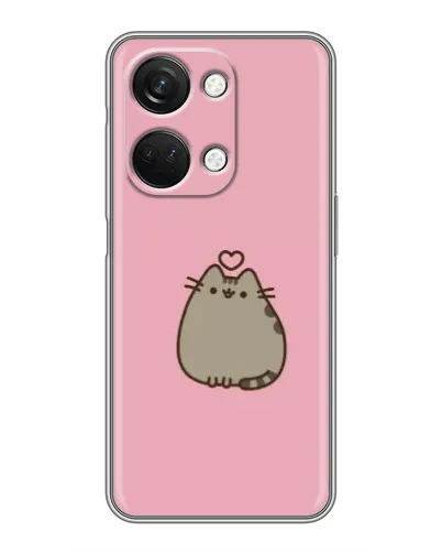 Чехол для OnePlus Nord 3 5G с картинкой «Pusheen сердце»