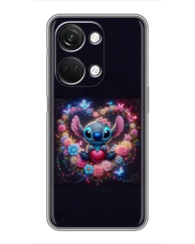 Чехол для OnePlus Nord 3 5G с картинкой «Stitch в цветах»