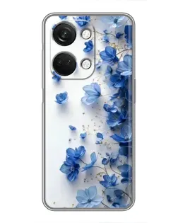 Чехол для OnePlus Nord 3 5G с картинкой «Голубой цветочный каскад»