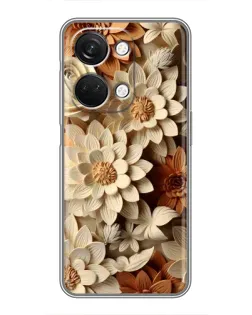 Чехол для OnePlus Nord 3 5G с картинкой «Бежевый флористический декор»