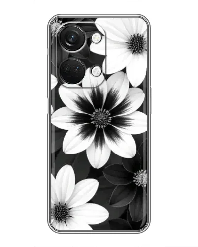Чехол для OnePlus Nord 3 5G с картинкой «Монохромные астры»