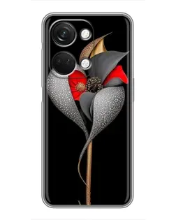 Чехол для OnePlus Nord 3 5G с картинкой «Серебряный фантазийный цветок»