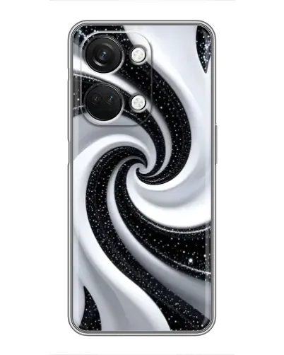 Чехол для OnePlus Nord 3 5G с картинкой «Черно-белая спираль»