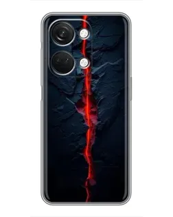Чехол для OnePlus Nord 3 5G с картинкой «Kрасная лавовая трещина»