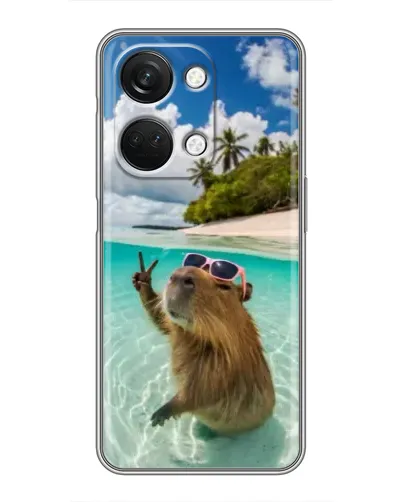 Чехол для OnePlus Nord 3 5G с картинкой «Капибара на море»