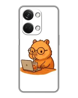 Чехол для OnePlus Nord 3 5G с картинкой «Капибара с ноутбуком» Чехол для OnePlus Nord 3 5G с картинкой «Капибара с ноутбуком»